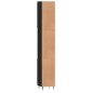 Armadietto da Bagno Nero 30x30x190 cm in Legno Multistrato Armadietto da Bagno Nero 30x30x190 cm in Legno Multistrato