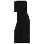 Scarpiere a Parete 2 pz Nere 110x9x23 cm Legno Massello di Pino Scarpiere a Parete 2 pz Nere 110x9x23 cm Legno Massello di Pino