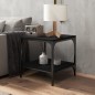 Tavolino da Salotto Nero 50x50x40 cm in Legno Multistrato Tavolino da Salotto Nero 50x50x40 cm in Legno Multistrato