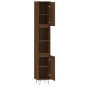 vidaXL Armadietto Bagno Rovere Marrone 30x30x190cm Legno Multistrato vidaXL Armadietto Bagno Rovere Marrone 30x30x190cm Legno Multistrato