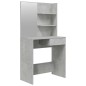 Toeletta con Specchio Grigio Cemento 74,5x40x141 cm Toeletta con Specchio Grigio Cemento 74,5x40x141 cm