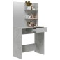 Toeletta con Specchio Grigio Cemento 74,5x40x141 cm Toeletta con Specchio Grigio Cemento 74,5x40x141 cm
