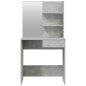 Toeletta con Specchio Grigio Cemento 74,5x40x141 cm Toeletta con Specchio Grigio Cemento 74,5x40x141 cm