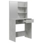 Toeletta con Specchio Grigio Cemento 74,5x40x141 cm Toeletta con Specchio Grigio Cemento 74,5x40x141 cm