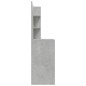 Toeletta con Specchio Grigio Cemento 74,5x40x141 cm Toeletta con Specchio Grigio Cemento 74,5x40x141 cm