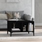 Tavolino da Salotto Nero 60x50x36,5 cm in Legno Multistrato Tavolino da Salotto Nero 60x50x36,5 cm in Legno Multistrato