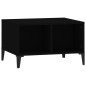 Tavolino da Salotto Nero 60x50x36,5 cm in Legno Multistrato Tavolino da Salotto Nero 60x50x36,5 cm in Legno Multistrato