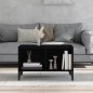 Tavolino da Salotto Nero 60x50x36,5 cm in Legno Multistrato Tavolino da Salotto Nero 60x50x36,5 cm in Legno Multistrato