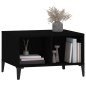 Tavolino da Salotto Nero 60x50x36,5 cm in Legno Multistrato Tavolino da Salotto Nero 60x50x36,5 cm in Legno Multistrato