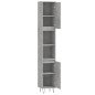 Armadietto Bagno Grigio Cemento 30x30x190 cm Legno Multistrato Armadietto Bagno Grigio Cemento 30x30x190 cm Legno Multistrato