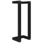 Portasciugamani Nero 23x18x60 cm in Legno Massello di Pino Portasciugamani Nero 23x18x60 cm in Legno Massello di Pino