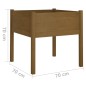 Fioriera da Giardino Miele 70x70x70 cm in Massello di Pino Fioriera da Giardino Miele 70x70x70 cm in Massello di Pino