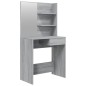 Toeletta con Specchio Grigio Sonoma 74,5x40x141 cm Toeletta con Specchio Grigio Sonoma 74,5x40x141 cm