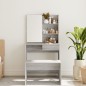 Toeletta con Specchio Grigio Sonoma 74,5x40x141 cm Toeletta con Specchio Grigio Sonoma 74,5x40x141 cm