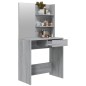 Toeletta con Specchio Grigio Sonoma 74,5x40x141 cm Toeletta con Specchio Grigio Sonoma 74,5x40x141 cm