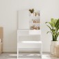 vidaXL Toeletta con Specchio Bianco 74,5x40x141 cm