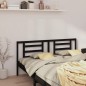 Testiera per Letto Nera 166x4x100 cm in Legno Massello di Pino Testiera per Letto Nera 166x4x100 cm in Legno Massello di Pino