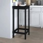 Tavolo da Bar Nero 50x50x110 cm in Legno Massello di Pino Tavolo da Bar Nero 50x50x110 cm in Legno Massello di Pino