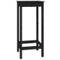 Tavolo da Bar Nero 50x50x110 cm in Legno Massello di Pino Tavolo da Bar Nero 50x50x110 cm in Legno Massello di Pino