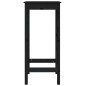 Tavolo da Bar Nero 50x50x110 cm in Legno Massello di Pino Tavolo da Bar Nero 50x50x110 cm in Legno Massello di Pino