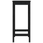 Tavolo da Bar Nero 50x50x110 cm in Legno Massello di Pino Tavolo da Bar Nero 50x50x110 cm in Legno Massello di Pino