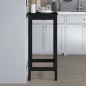 Tavolo da Bar Nero 50x50x110 cm in Legno Massello di Pino Tavolo da Bar Nero 50x50x110 cm in Legno Massello di Pino