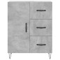 Credenza Grigio Cemento 69,5x34x180 cm in Legno Multistrato Credenza Grigio Cemento 69,5x34x180 cm in Legno Multistrato