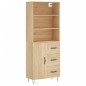Credenza Rovere Sonoma 69,5x34x180 cm in Legno Multistrato Credenza Rovere Sonoma 69,5x34x180 cm in Legno Multistrato