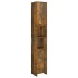 Armadietto Bagno Rovere Fumo 30x30x183,5cm Legno Ingegnerizzato Armadietto Bagno Rovere Fumo 30x30x183,5cm Legno Ingegnerizzato