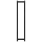 Portasciugamani Nero 23x18x110 cm in Legno Massello di Pino Portasciugamani Nero 23x18x110 cm in Legno Massello di Pino