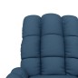 Poltrona Alzapersona Massaggiante Blu in Tessuto