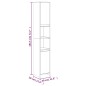 Armadietto Bagno Rovere Fumo 30x30x183,5cm Legno Ingegnerizzato Armadietto Bagno Rovere Fumo 30x30x183,5cm Legno Ingegnerizzato