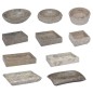 Lavandino Grigio 38x24x6,5 cm in Marmo Lavandino Grigio 38x24x6,5 cm in Marmo