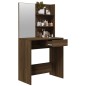 Toeletta con Specchio Rovere Marrone 74,5x40x141 cm Toeletta con Specchio Rovere Marrone 74,5x40x141 cm