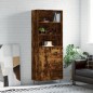 Credenza Rovere Fumo 69,5x34x180 cm in Legno Multistrato Credenza Rovere Fumo 69,5x34x180 cm in Legno Multistrato