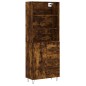 Credenza Rovere Fumo 69,5x34x180 cm in Legno Multistrato Credenza Rovere Fumo 69,5x34x180 cm in Legno Multistrato
