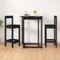 Sedie da Bar 2 pz Nere 40x41,5x112 cm Legno Massello di Pino Sedie da Bar 2 pz Nere 40x41,5x112 cm Legno Massello di Pino