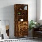 Credenza Rovere Fumo 69,5x34x180 cm in Legno Multistrato Credenza Rovere Fumo 69,5x34x180 cm in Legno Multistrato