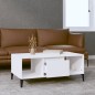 Tavolino da Salotto Bianco 90x50x36,5 cm in Legno Multistrato Tavolino da Salotto Bianco 90x50x36,5 cm in Legno Multistrato