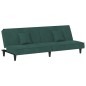 Divano Letto Verde Scuro in Velluto Divano Letto Verde Scuro in Velluto