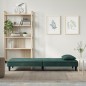 Divano Letto Verde Scuro in Velluto Divano Letto Verde Scuro in Velluto