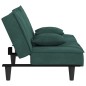 Divano Letto Verde Scuro in Velluto Divano Letto Verde Scuro in Velluto