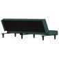 Divano Letto Verde Scuro in Velluto Divano Letto Verde Scuro in Velluto