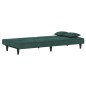 Divano Letto Verde Scuro in Velluto Divano Letto Verde Scuro in Velluto