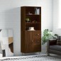Credenza Rovere Marrone 69,5x34x180 cm in Legno Multistrato Credenza Rovere Marrone 69,5x34x180 cm in Legno Multistrato