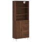 Credenza Rovere Marrone 69,5x34x180 cm in Legno Multistrato Credenza Rovere Marrone 69,5x34x180 cm in Legno Multistrato