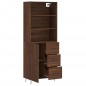 Credenza Rovere Marrone 69,5x34x180 cm in Legno Multistrato Credenza Rovere Marrone 69,5x34x180 cm in Legno Multistrato