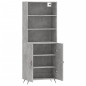 Credenza Grigio Cemento 69,5x34x180 cm in Legno Multistrato Credenza Grigio Cemento 69,5x34x180 cm in Legno Multistrato