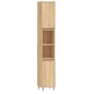 Armadietto da Bagno Rovere Sonoma 30x30x190cm Legno Multistrato Armadietto da Bagno Rovere Sonoma 30x30x190cm Legno Multistrato