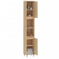 Armadietto da Bagno Rovere Sonoma 30x30x190cm Legno Multistrato Armadietto da Bagno Rovere Sonoma 30x30x190cm Legno Multistrato